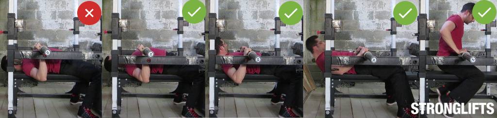 Жим штанги головой вниз