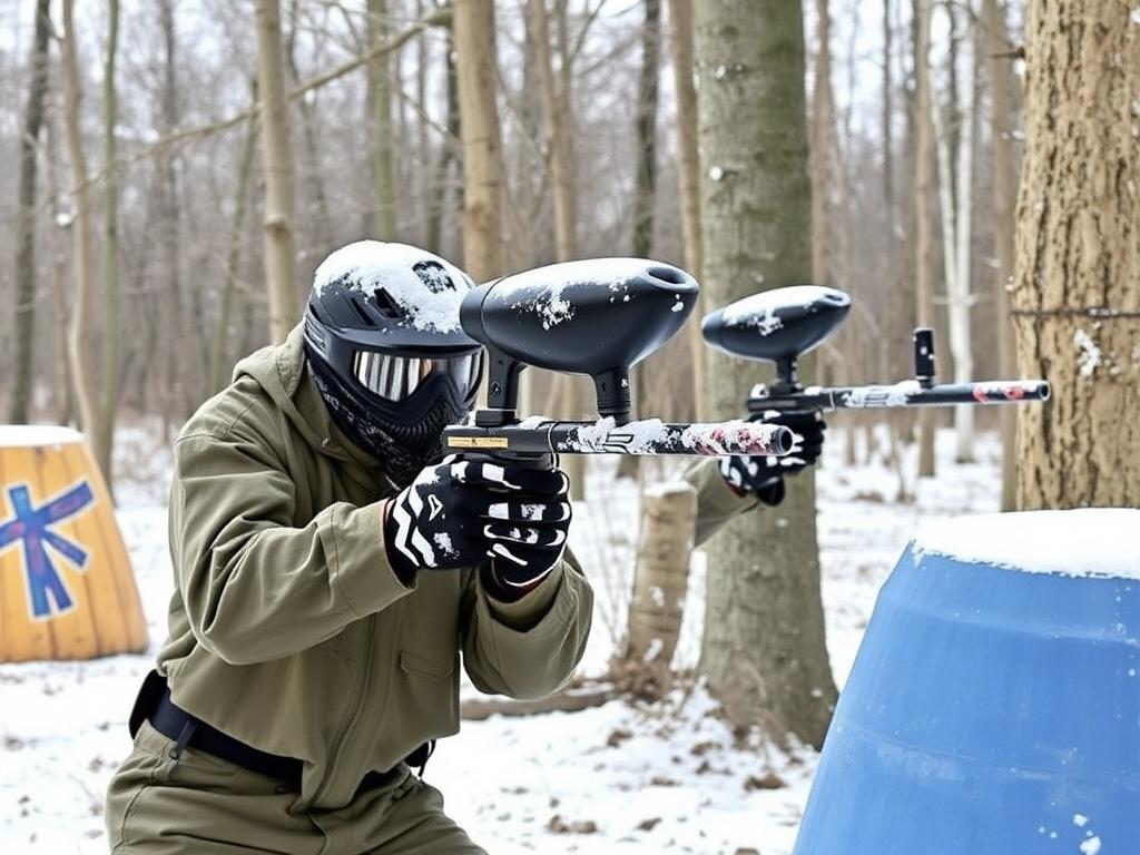 Paintball in winter: how the game and corporate formats take placeфото