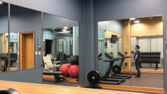 Зеркала для фитнеса и спортзала: как выбрать, установить и не пожалеть