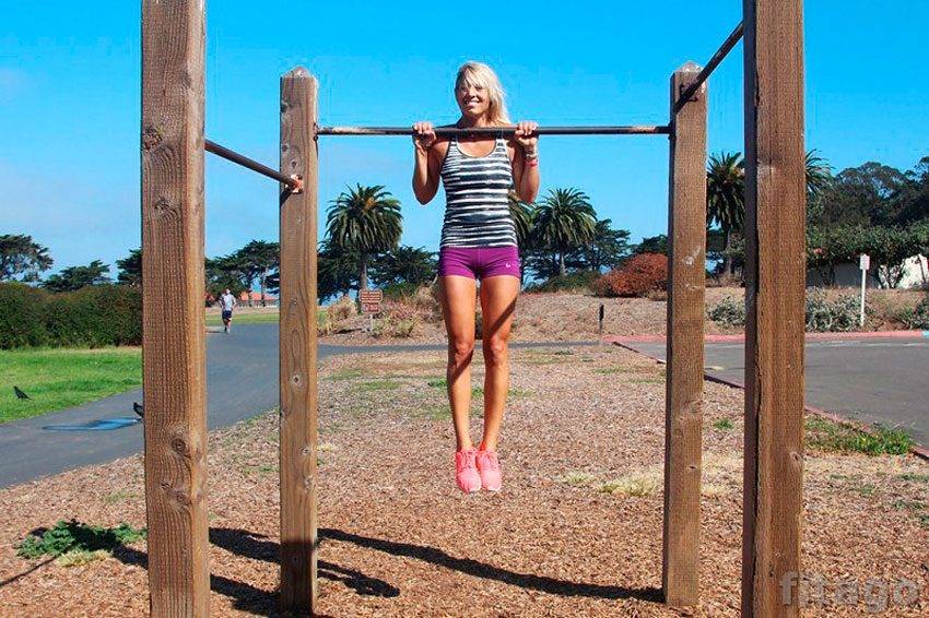 Подтягивания широким хватом