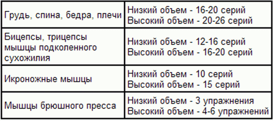 Программа тренировок 2 раза в неделю