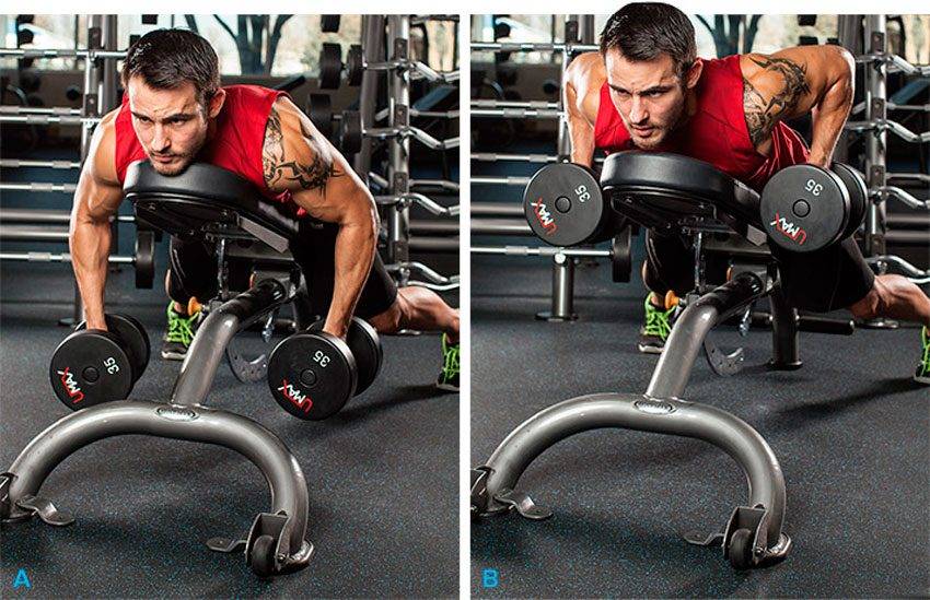 Тяга верхнего блока узким хватом