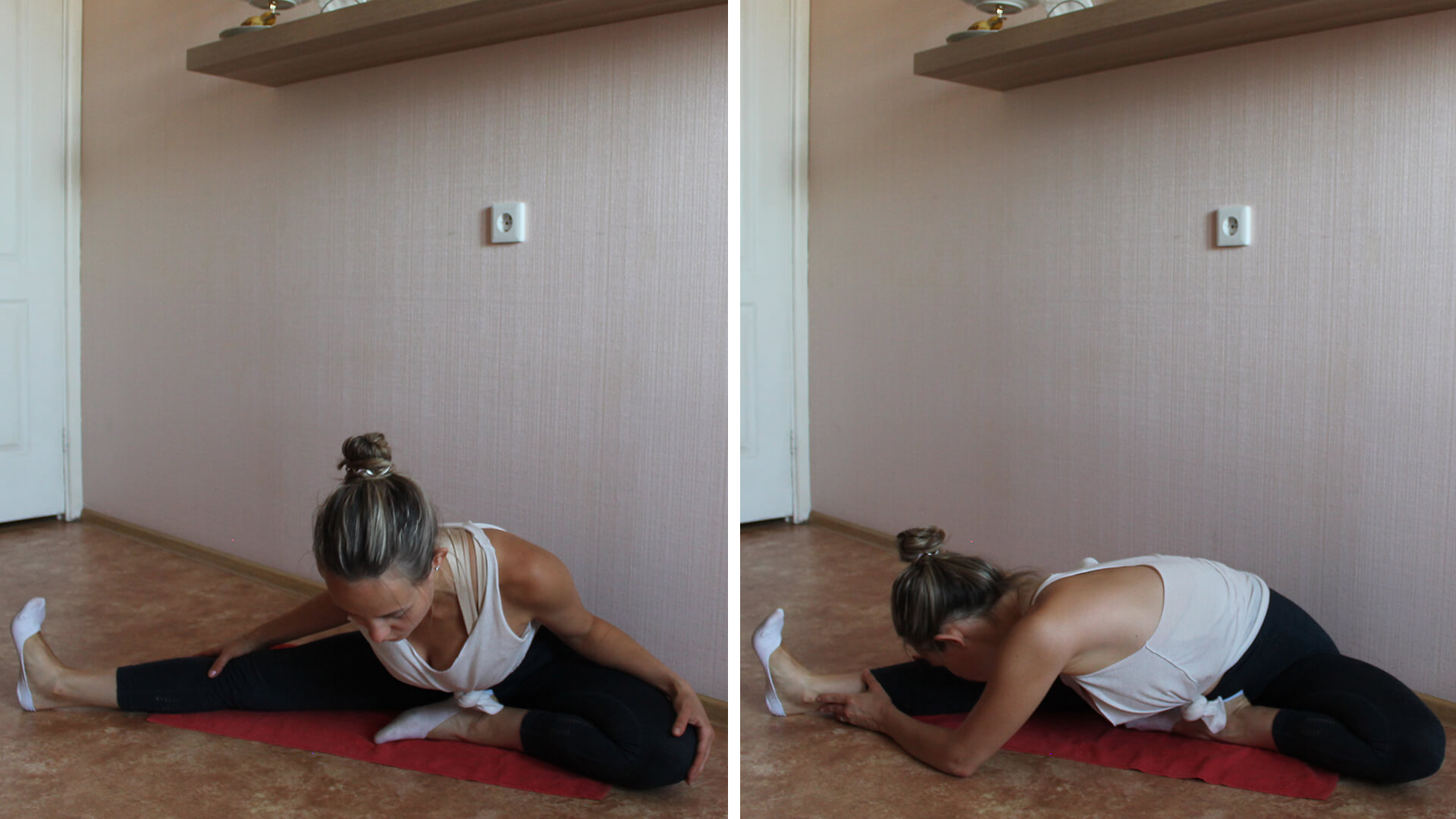 Растяжка дома для начинающих девушек