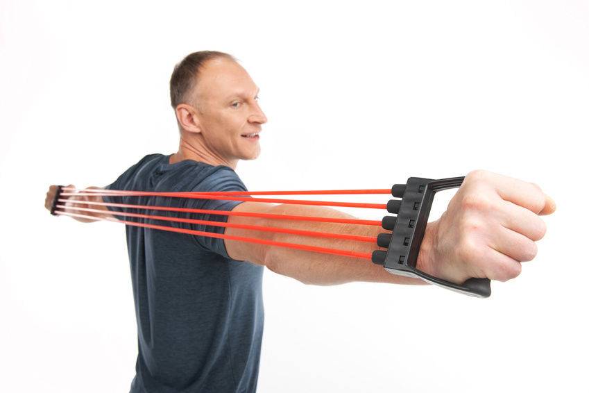 Упражнения с эспандером