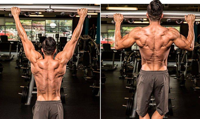 Подтягивания широким хватом