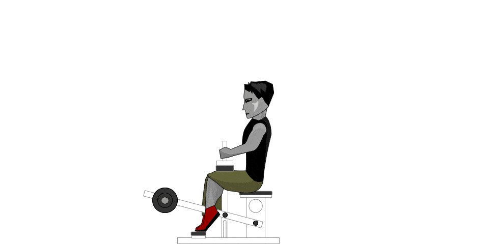 Подъем на носки сидя