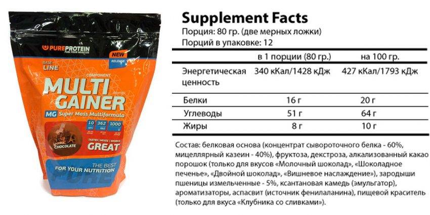 MultiComponent Gainer от PureProtein