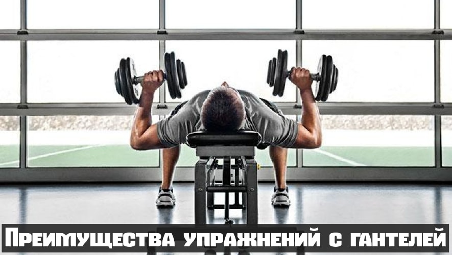 Как накачать грудь с помощью гантелей