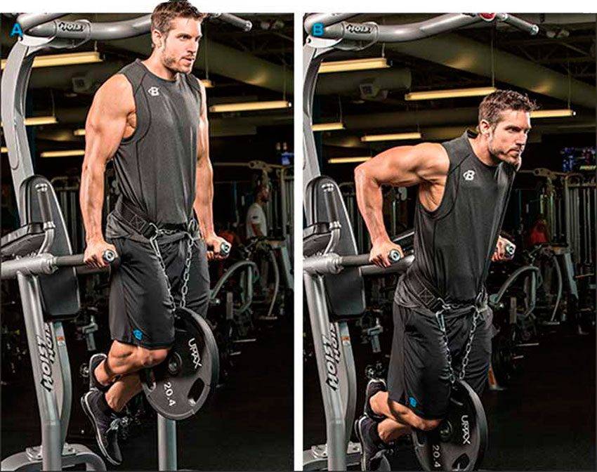 Отжимания на брусьях