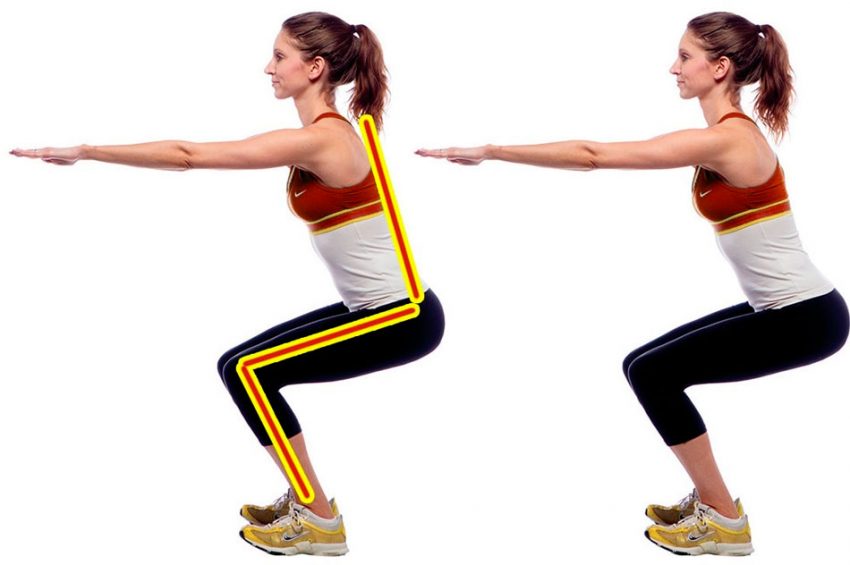 Подъем на носки сидя