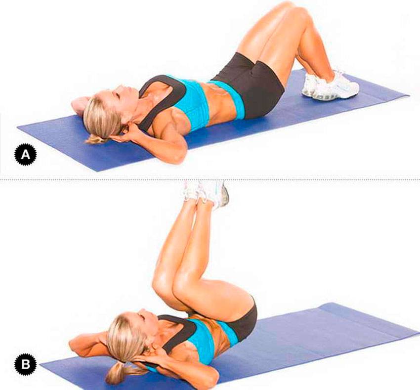 Скручивания на наклонной скамье