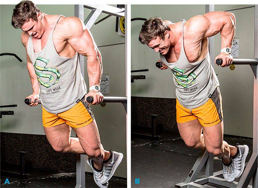 Отжимания на брусьях