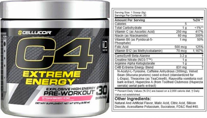 C4 Extreme от Cellucor