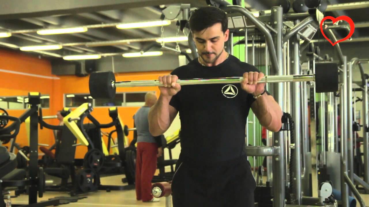 Подъем штанги на бицепс