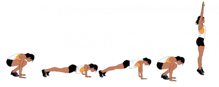 Берпи (бурпи), что это такое, правильная техника выполнения упражнения берпи